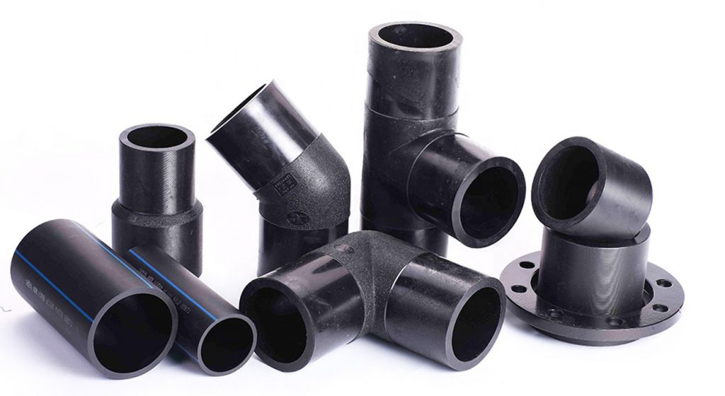 Kumpulan fitting HDPE hasil injection moulding